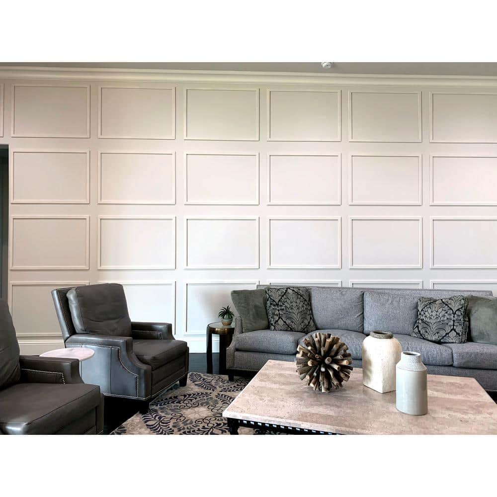 White PVC Decorative Wall Panel 30"W x 26"H