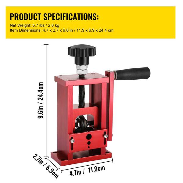 SKYSHALO Hand-Operated Scrap Wire Stripper, 1.5-20 mm Range