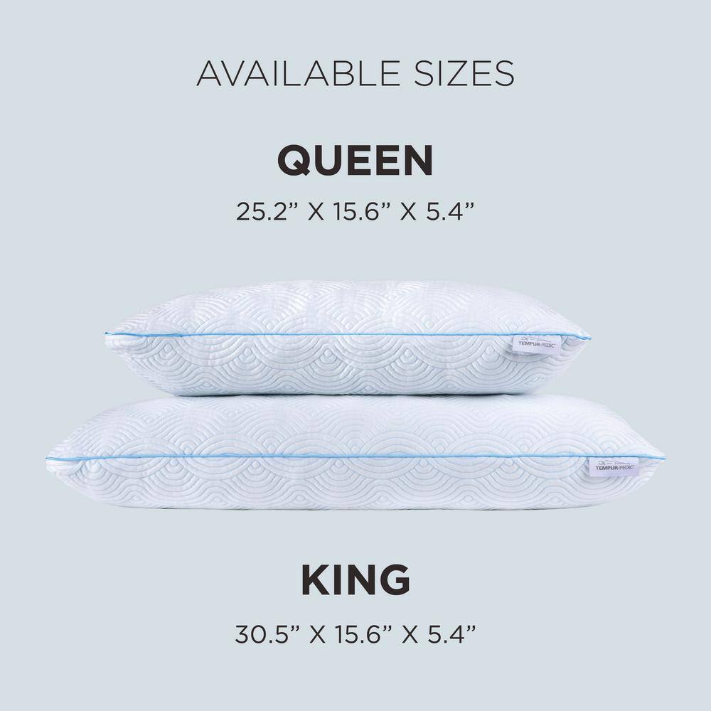 King White Memory Foam Adjustable Cooling Pillow