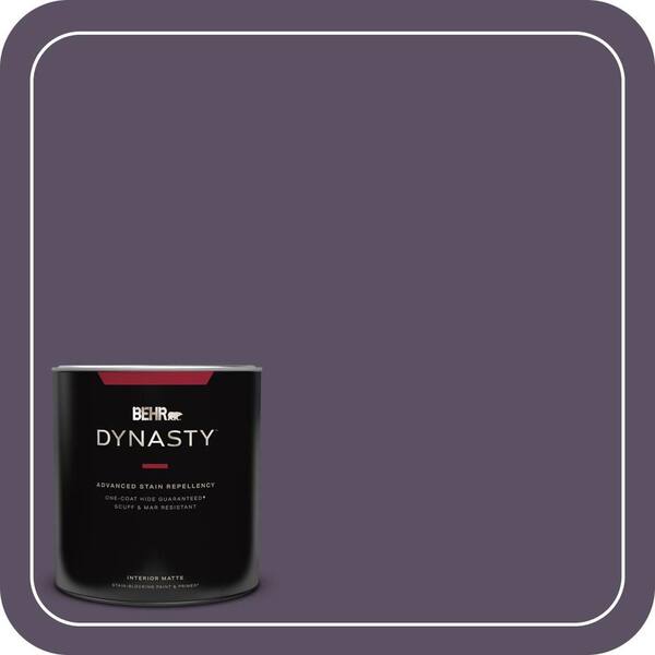 BEHR DYNASTY 1 qt. #660F-7 Napa Grape Matte Interior Stain-Blocking Paint and Primer