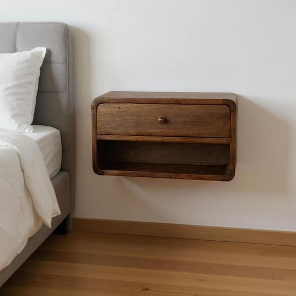 Chestnut 1 Drawer 17.70 in. Nightstand