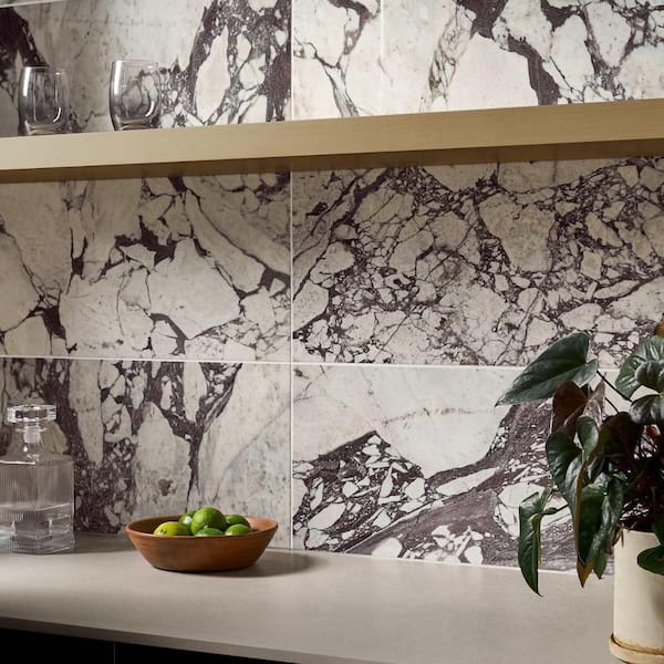 Calacatta Viola 12 in. x 24 in. Polished Marble Floor and Wall Tile (8 sq. ft. / Case)