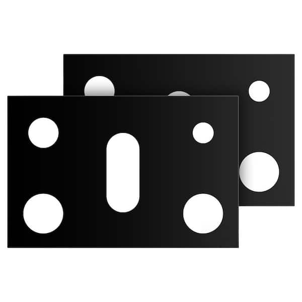 2-Pack Black Fiberglass Gas Stove Burner Cover, Stove Guard Stove Top Protector, Gas Stove Burner Liners, Compatible