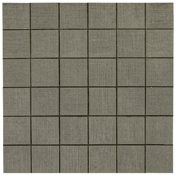 MSI Ridgestone Graphite 12 in. x 12 in. x 0.36 in. Matte Ceramic Mesh-Mounted Mosaic Floor and Wall Tile (8 sq. ft./Case)