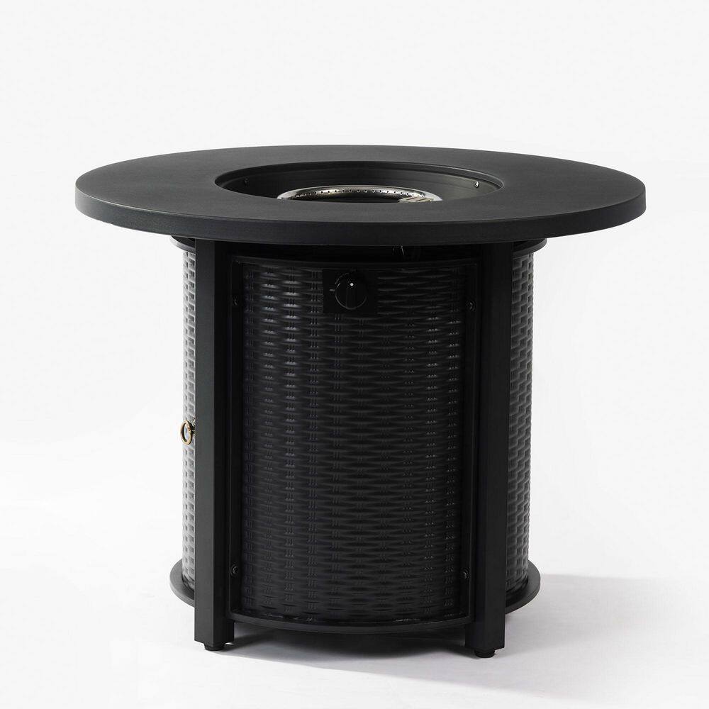 32 in. W 50000 BTU Round Steel Outdoor Propane Gas Fire Pit Table price history on PriceWatchPro