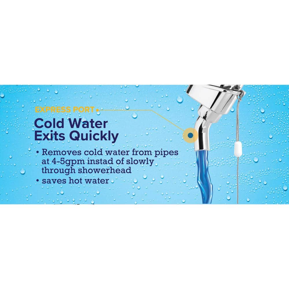 Chrome Wall Mounted Adjustable Spray Shower Head