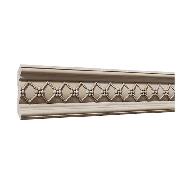 . 94 in. D x 5.25 in. W x 92 in. L Unfinished Poplar Gildwyn Crown Moulding