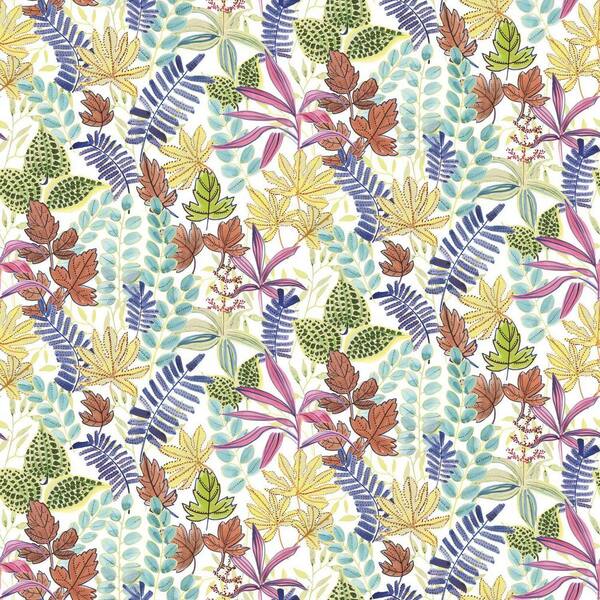 RoomMates White and Purple Watercolor Tropics Peel and Stick Wallpaper (Covers 28.29 sq. ft.)