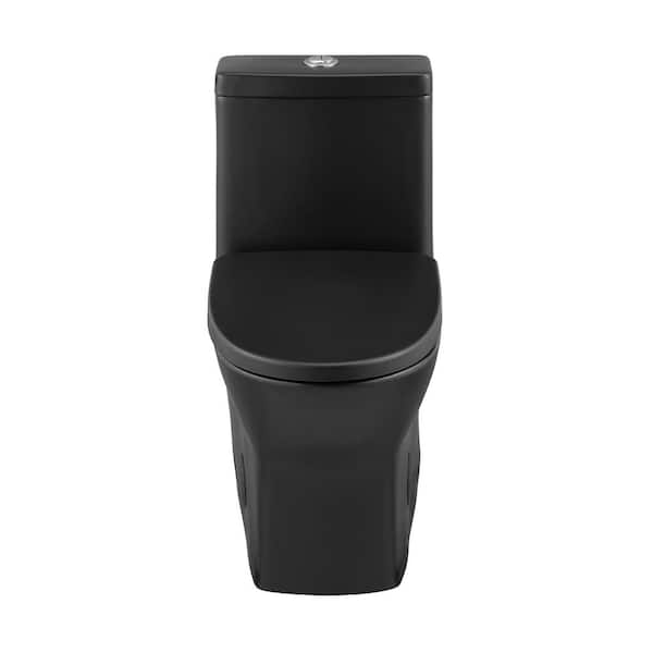 【SISANDI】 MIES CLASSIC midnight black 2 Swiss Madison Sublime II 1-piece 1.1/1.6 GPF Toilet Dual Flush