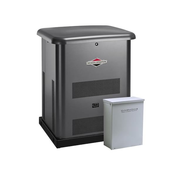 Briggs & Stratton 8,000-Watt Automatic Air Cooled Standby Generator with 50 Amp 10-Circuit Transfer Switch