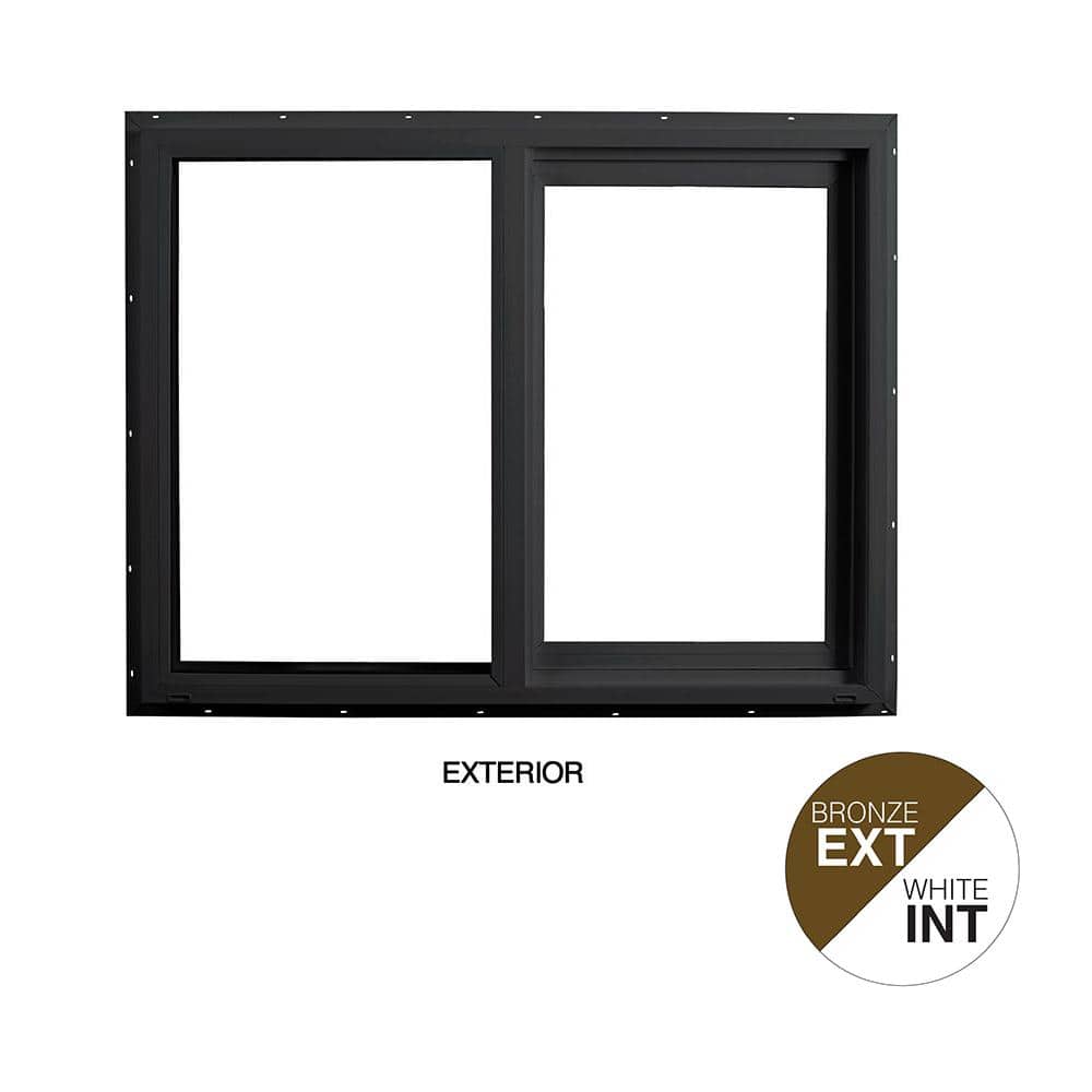 47.5 in. x 35.5 in. Select Series Horizontal Sliding Left Hand Vinyl Bronze Window with White Int, HPSC Glass and Screen price history on PriceWatchPro