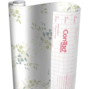 Creative Covering 18 in. x 50 ft. Aspen Aloe Self-Adhesive Vinyl Drawer and Shelf Liner