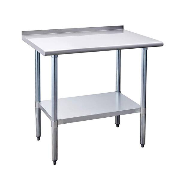 Tileon Stainless Steel Kitchen Utility Table With Under-shelf and ...