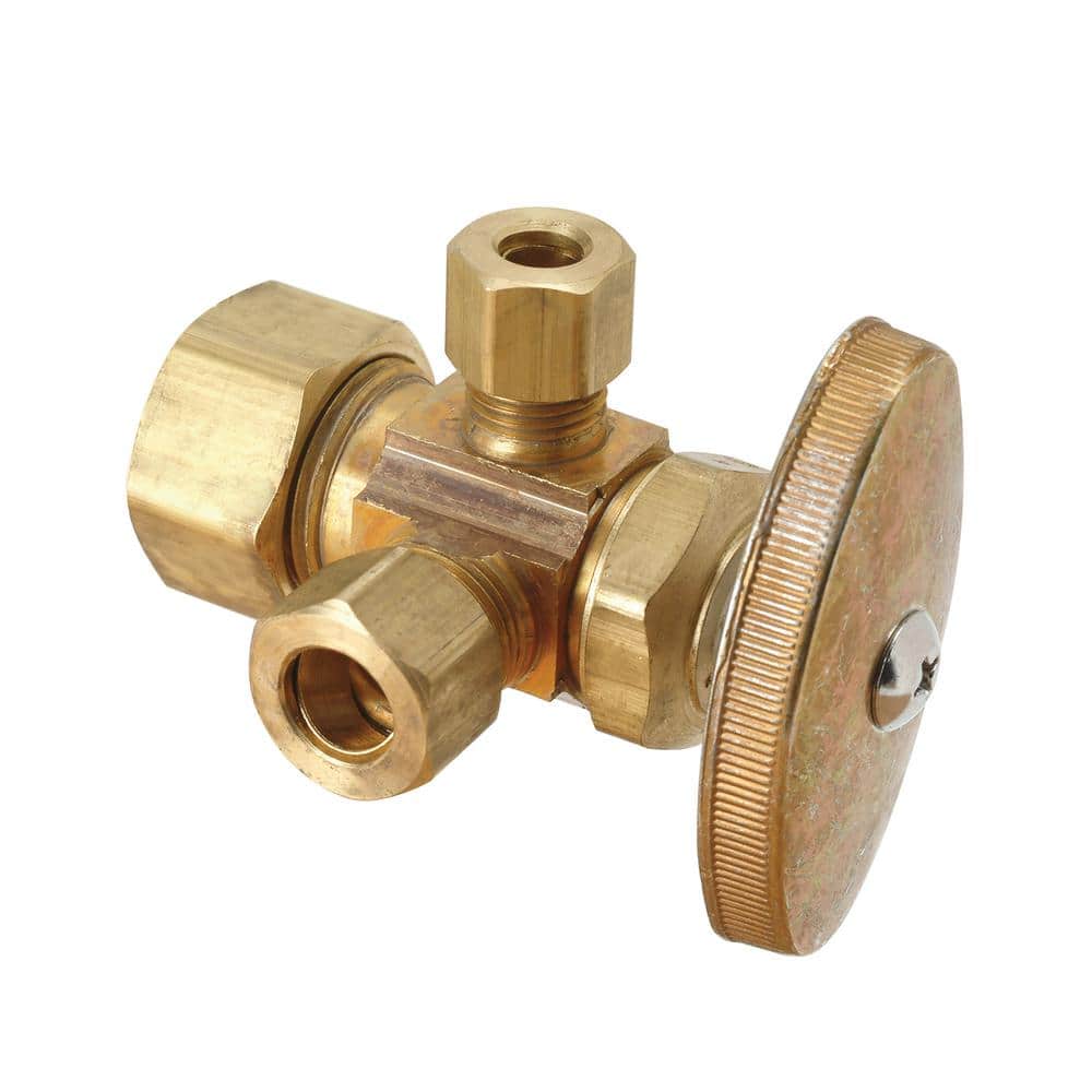 UPC 026613135779 product image for 1/2 in. Nominal Compression Inlet x 3/8 in. O.D. Compression x 3/8 in. O.D. Comp | upcitemdb.com