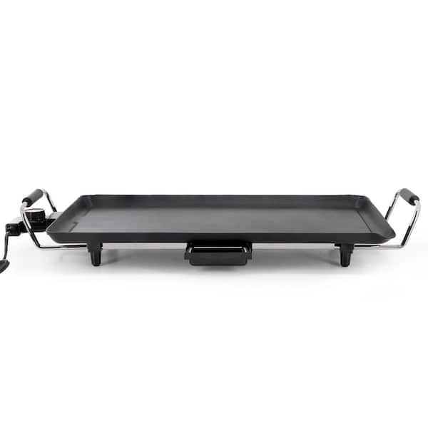 252sq. in. Black Electric Indoor Grill with Drip Tray and Non-Stick Coating