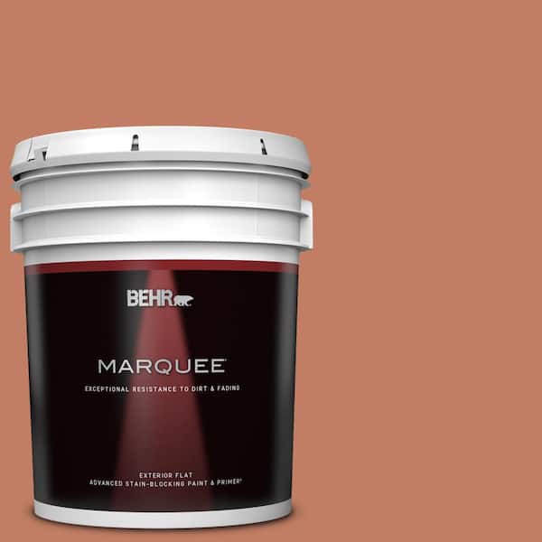 BEHR MARQUEE 5 gal. #220D-6 Miami Spice Flat Exterior Paint & Primer