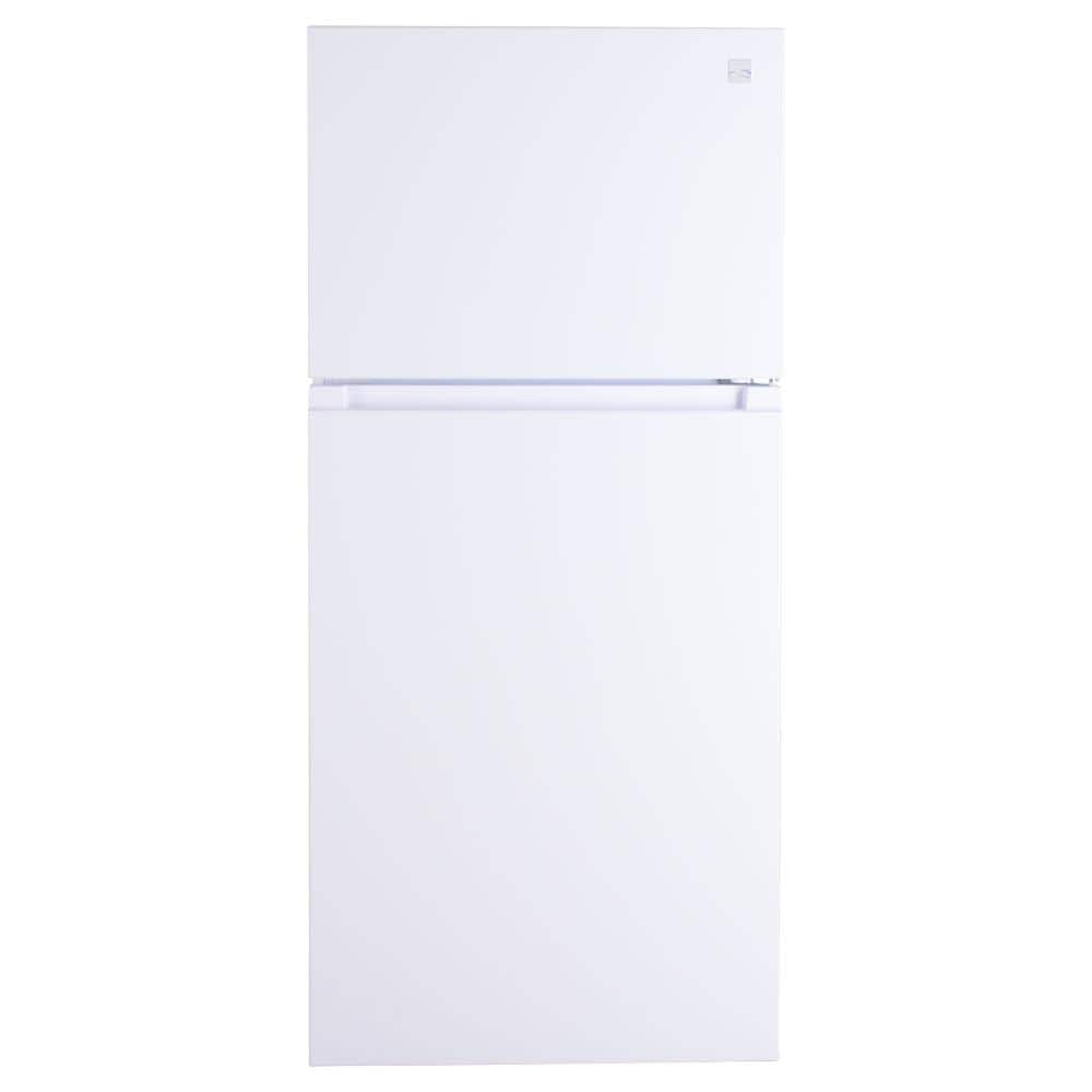 30 in. Wide 18.1 cu. ft. Top Freezer Refrigerator in White with Installed Icemaker
