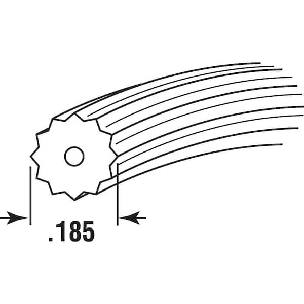 0.185 in. x 1,320 ft. Black Vinyl Screen Retainer Spline (1 Roll)
