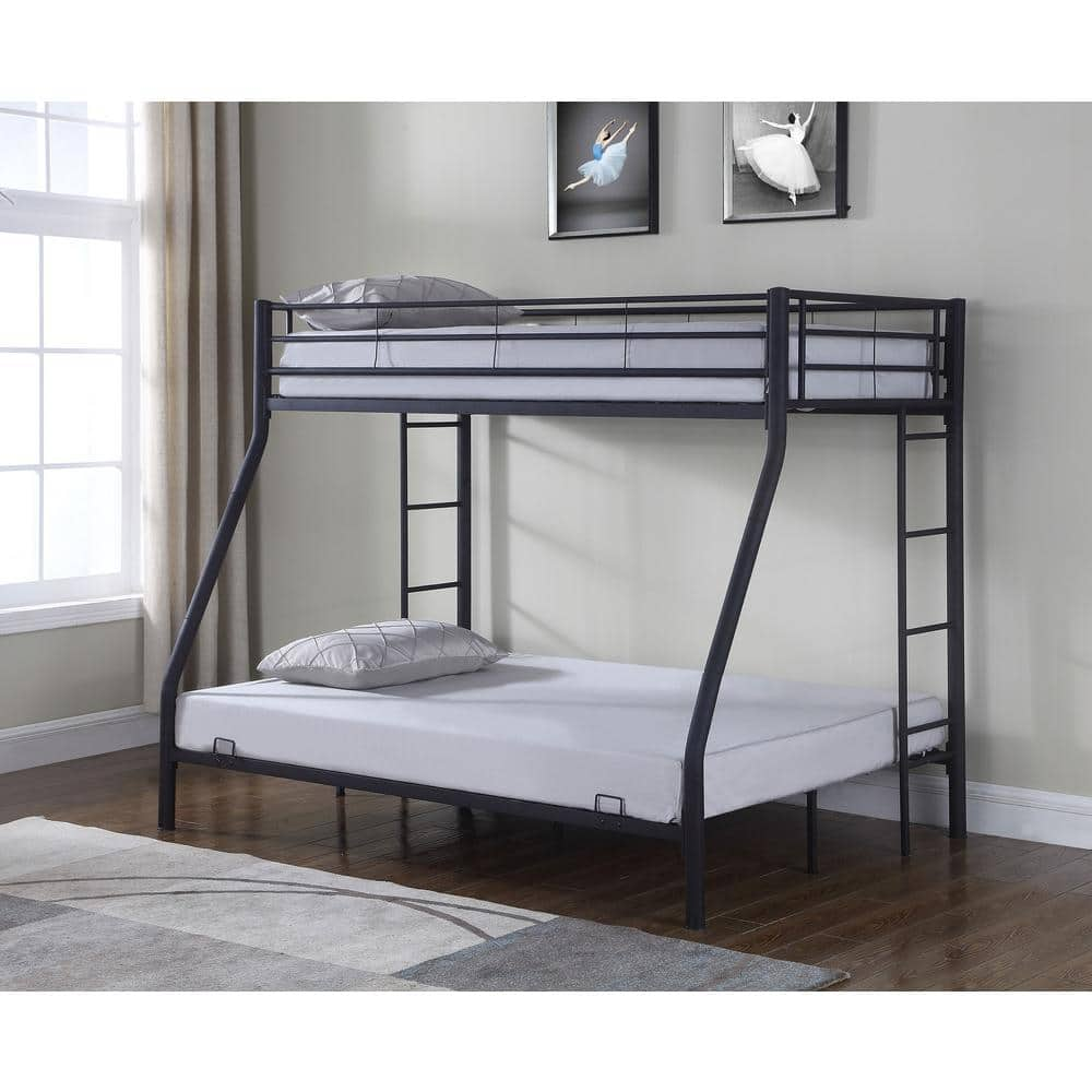 Hayward Black Twin Over Full Bunk Bed -  Coaster, 460062B