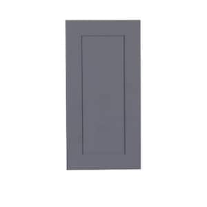 Lancaster Gray Plywood Shaker Stock Assembled Wall Kitchen Cabinet 12 in. W x 36 in. H x 12 in. D