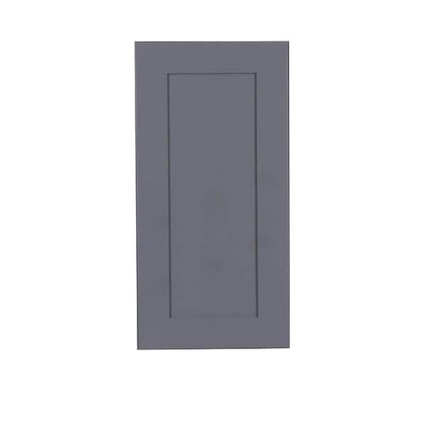 LIFEART CABINETRY Lancaster Gray Plywood Shaker Stock Assembled Wall Kitchen Cabinet 18 in. W x 36 in. H x 12 in. D