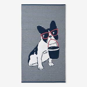 39 in. x 70 in. Dog Cotton Beach Towel