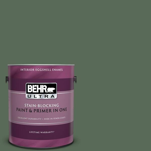 BEHR ULTRA 1 gal. #UL210-2 Royal Orchard Eggshell Enamel Interior Paint and Primer in One