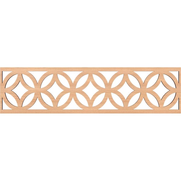 Crosby Fretwork 0.375 in. D x 47 in. W x 12 in. L Hickory Wood Panel Moulding