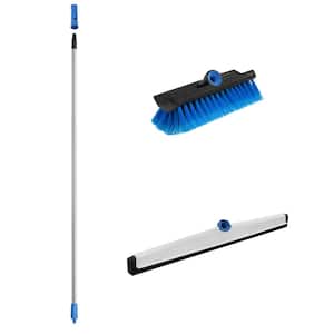 Unger Swivel Grout and Corner Scrub Brush Attaches to any Standard-Threaded  Pole