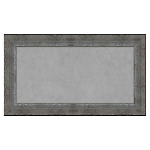 Amanti Art Forged Pewter 28 in. x 16 in Framed Magnetic Board