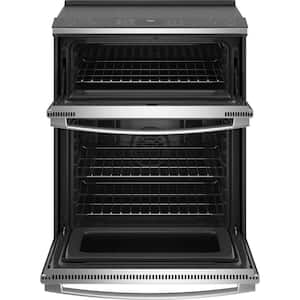 Profile 30 in. 5 Burner Element Smart Slide-In Double Oven Electric Range in Fingerprint Resistant Stainless w/ Air Fry