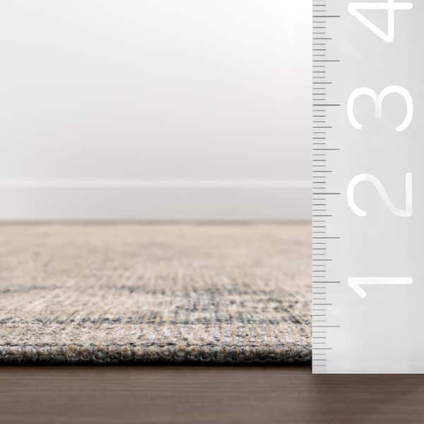 Hillstone Grey 7 ft. 10 in. x 10 ft. Traditional Vintage Medallion Area Rug