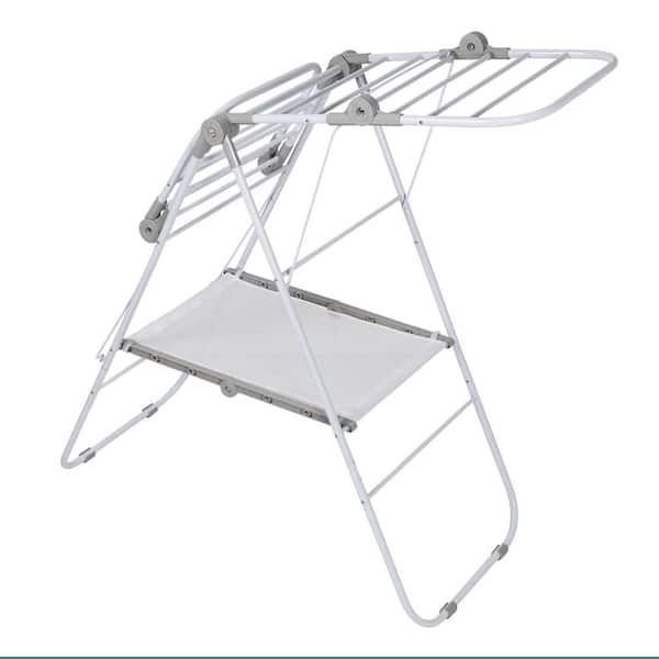 Honey-Can-Do Narrow Folding Wing Clothes Dryer DRY-09803 White, 50 lbs