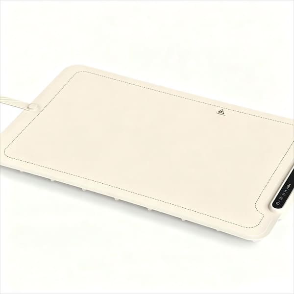 2.1 qt. Silicone Electric Roll Up Heating Tray Food Warmers Mat Buffet 9 Warming Sections Server 0-Crocks in Cream White