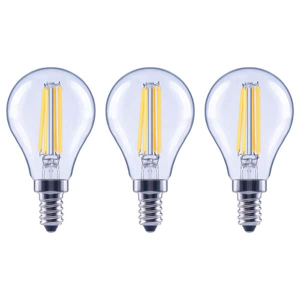 60-Watt Equivalent A15 Dimmable Appliance Fan Clear Glass Filament LED Vintage Edison Light Bulb Daylight (3-Pack)
