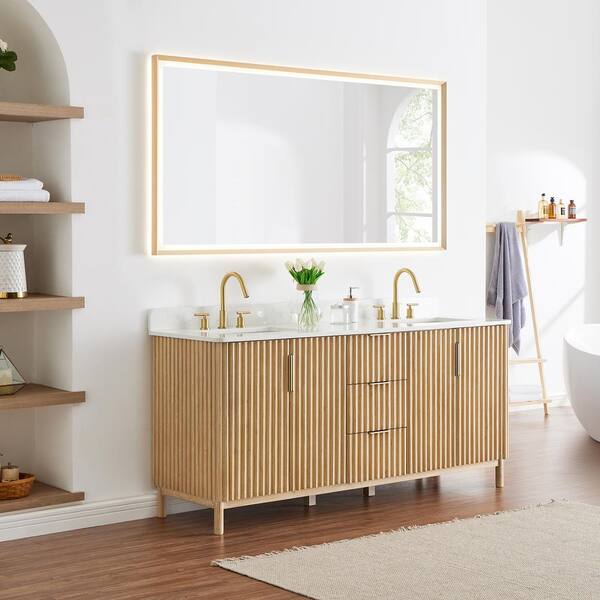 洋楽 vanity 8103 Lewis Gilbert Altair Sierra 72 in. Double Sink Freestanding Washed Light