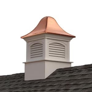 Fairfield 60 in. x 60 in. x 97 in. Vinyl Cupola with Copper Roof