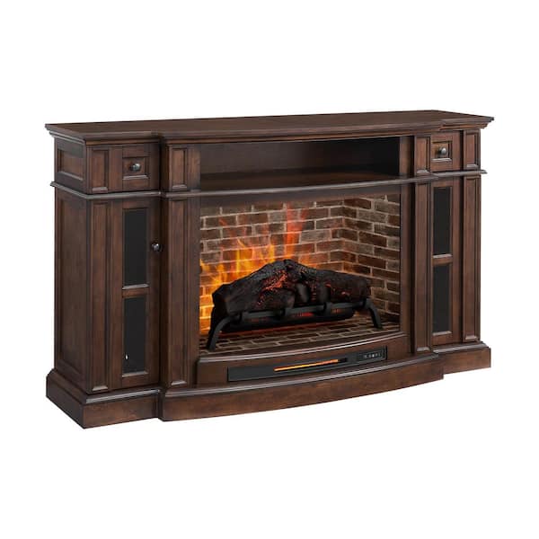 Furniture of America Sean 68 in. Freestanding Electric Fireplace Tv ...