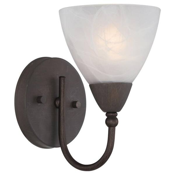 Thomas Lighting Tia 1-Light Painted Bronze Bath Fixture
