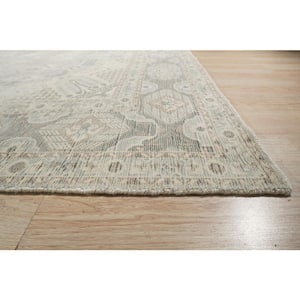 Green 8 ft. x 10 ft. Hand-Knotted Wool Classic Joshaghan Rug Area Rug