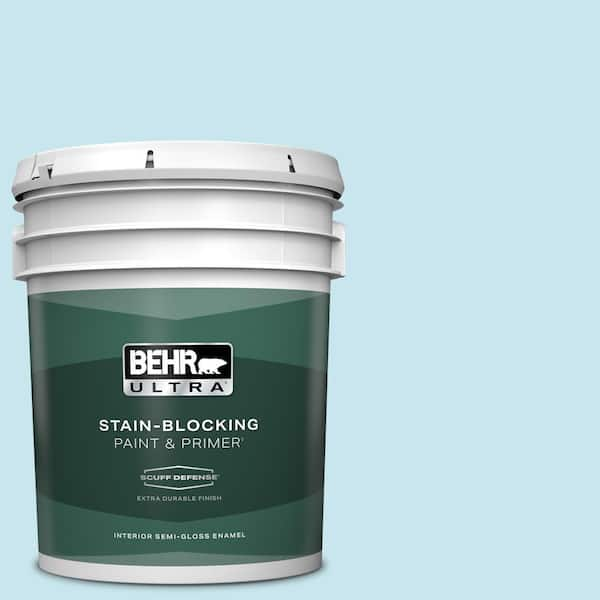 BEHR ULTRA 5 gal. #550C-2 Sapphireberry Extra Durable Semi-Gloss Enamel Interior Paint & Primer