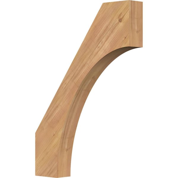 Ekena Millwork 3 1/2"W x 22"D x 30"H Westlake Smooth Knee Brace, Western Red Cedar