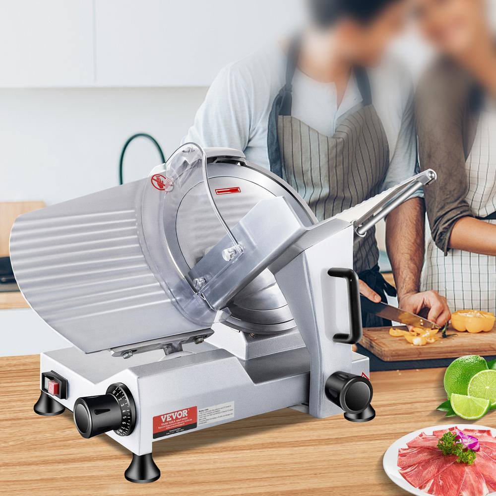 VEVOR 10'' Aluminum Commercial Meat Slicer with Blade Guard