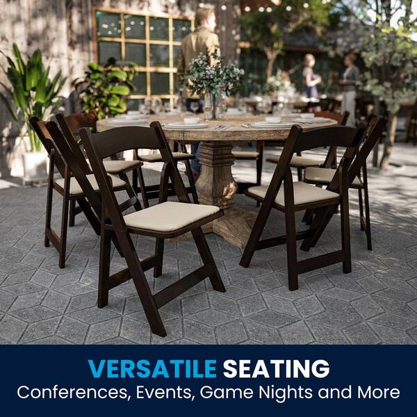 Carnegy Avenue Fruitwood Wood Folding Chair (2-Pack) CGA-XF-275065