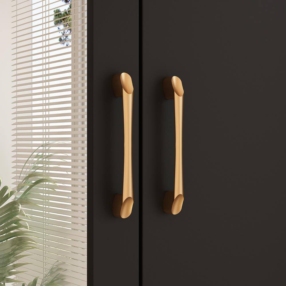 White Wood 35.5 in. W Armoires Wardrobe With Mirror, Pulling Hanging Rod, Drawers, Shelves 15.8 in. D x 70.8 in. H - thumbnail 8