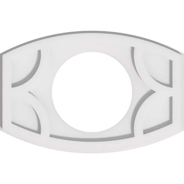 1 in. x 16 in. x 10.625 in. PVC Medallion Moulding