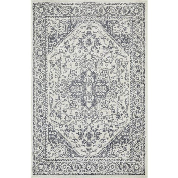Carleigh Armili Blue 9 ft. 10 in. x 12 ft. 10 in. Oriental Polypropylene Indoor Area Rug