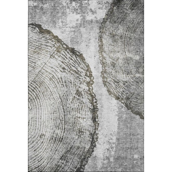 Addison Rugs Mayfield Premium Machine Washable Indoor/Outdoor Geometric AMF649 Gray 5 ft. x 7 ft. 6 in. Area Rug