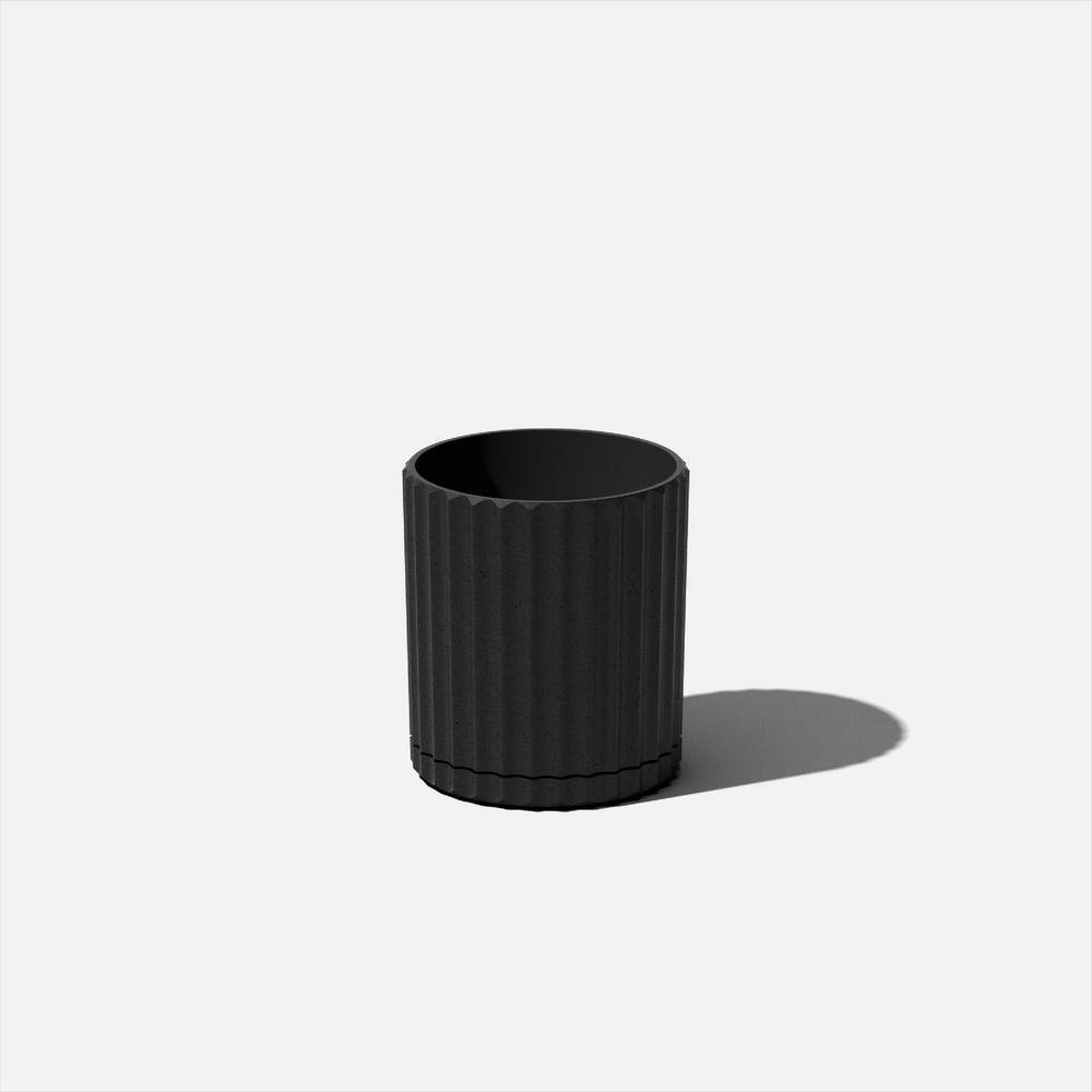 Veradek Demi 6 in. Round Black Plastic Pot Planter (2-Pack) DMV6B-2PK ...