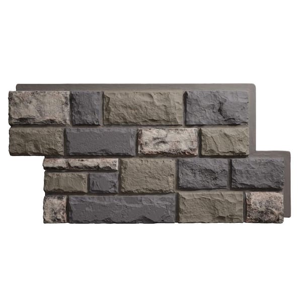 Everstone Regal Faux Stone 47.75 in. x 24.75 in. Polyurethane Siding